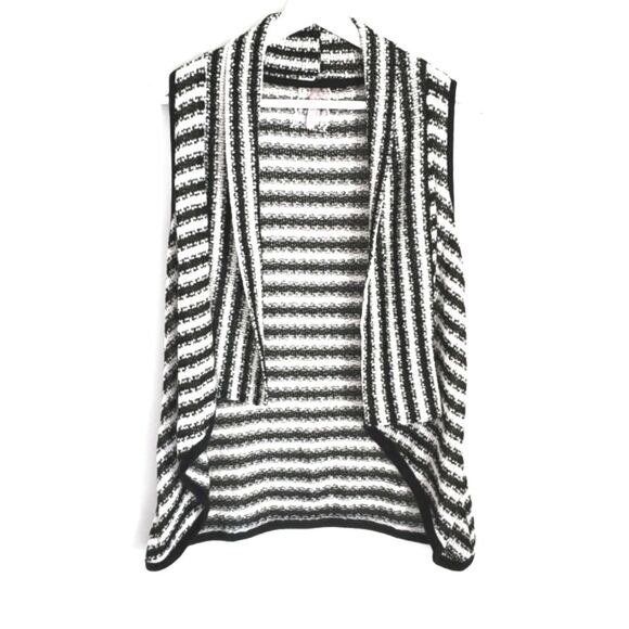 Mauve Striped Open Knit Cardigan Size S - Picture 1 of 4